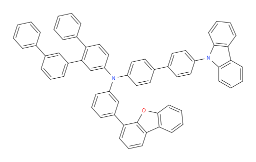 N-(4'-(9H-carbazol-9-yl)-[1,1'-biphenyl]-4-yl)-N-(3-(dibenzo[b,d]furan-4-yl)phenyl)-[1,1':2',1'':3'',1'''-quaterphenyl]-4'-amine