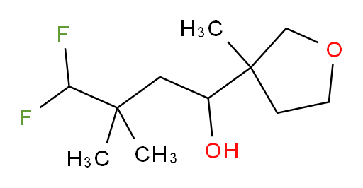 4,4-difluoro-3,3-dimethyl-1-(3-methyltetrahydrofuran-3-yl)butan-1-ol