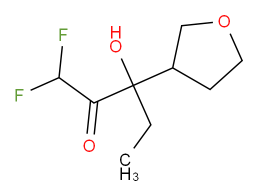 1,1-difluoro-3-hydroxy-3-(tetrahydrofuran-3-yl)pentan-2-one