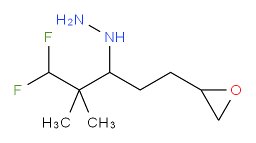 (1,1-difluoro-2,2-dimethyl-5-(oxiran-2-yl)pentan-3-yl)hydrazine