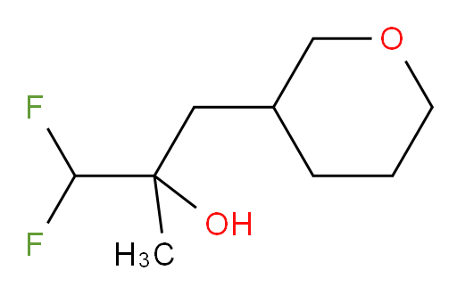1,1-difluoro-2-methyl-3-(tetrahydro-2H-pyran-3-yl)propan-2-ol