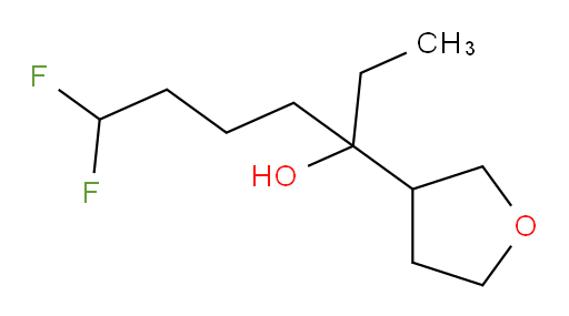 7,7-difluoro-3-(tetrahydrofuran-3-yl)heptan-3-ol