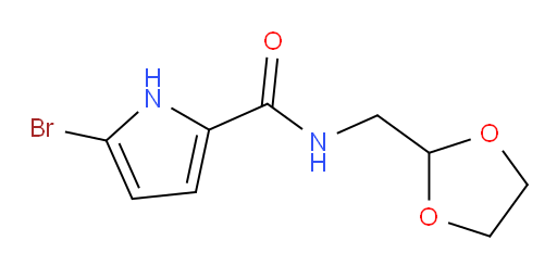 N-((1,3-dioxolan-2-yl)methyl)-5-bromo-1H-pyrrole-2-carboxamide