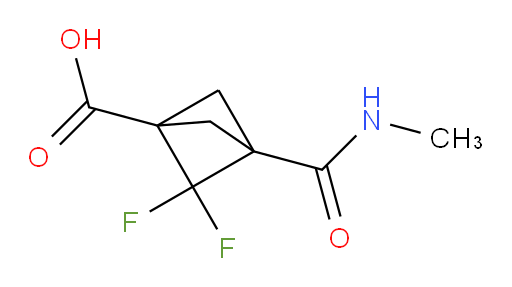 2,2-Difluoro-3-[(methylamino)carbonyl]-bicyclo[1.1.1]pentane-1-carboxylic acid