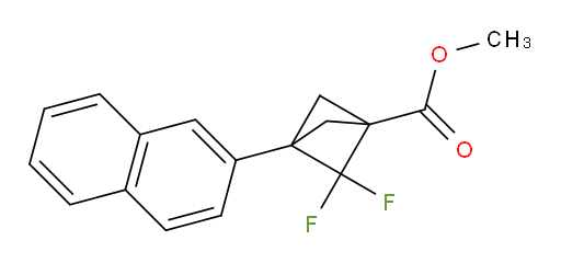 2,2-Difluoro-3-(naphthalen-2-yl)-bicyclo[1.1.1]pentane-1-carboxylic acid methyl ester