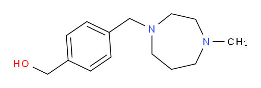 4-[(Hexahydro-4-methyl-1H-1,4-diazepin-1-yl)methyl]benzenemethanol (ACI)