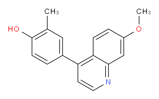 4-(7-Methoxy-4-quinolinyl)-2-methylphenol (ACI)