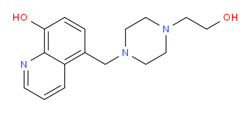 5-[[4-(2-Hydroxyethyl)-1-piperazinyl]methyl]-8-quinolinol (ACI)