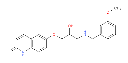 6-[2-Hydroxy-3-[[(3-methoxyphenyl)methyl]amino]propoxy]-2(1H)-quinolinone (ACI)