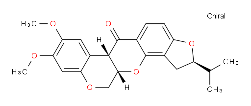 (2R,6aS,12aS)-1,2,12,12a-Tetrahydro-8,9-dimethoxy-2-(1-methylethyl)[1]benzopyrano[3,4-b]furo[2,3-h][1]benzopyran-6(6aH)-one (ACI)