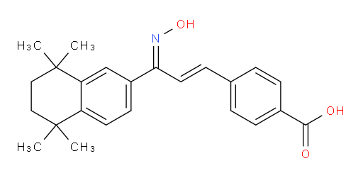 4-[3-(Hydroxyimino)-3-(5,6,7,8-tetrahydro-5,5,8,8-tetramethyl-2-naphthalenyl)-1-propen-1-yl]benzoic acid (ACI)