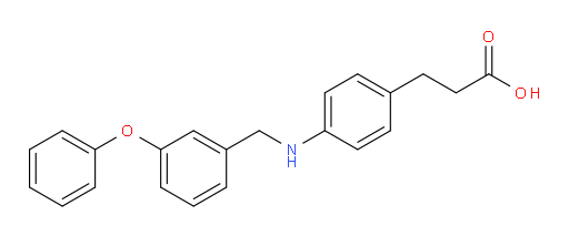 4-[[(3-Phenoxyphenyl)methyl]amino]benzenepropanoic acid (ACI)