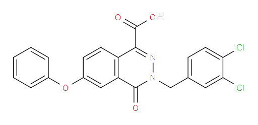 3-[(3,4-Dichlorophenyl)methyl]-3,4-dihydro-4-oxo-6-phenoxy-1-phthalazinecarboxylic acid (ACI)