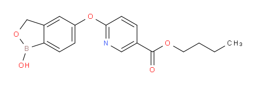 Butyl 6-[(1,3-dihydro-1-hydroxy-2,1-benzoxaborol-5-yl)oxy]-3-pyridinecarboxylate (ACI)
