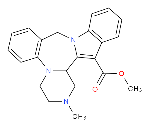 Methyl 1,3,4,16b-tetrahydro-2-methyl-2H,10H-indolo[2,1-c]pyrazino[1,2-a][1,4]benzodiazepine-16-carboxylate (ACI)