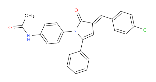 N-[4-[3-[(4-Chlorophenyl)methylene]-2,3-dihydro-2-oxo-5-phenyl-1H-pyrrol-1-yl]phenyl]acetamide (ACI)