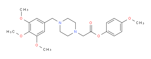 4-Methoxyphenyl 4-[(3,4,5-trimethoxyphenyl)methyl]-1-piperazineacetate (ACI)