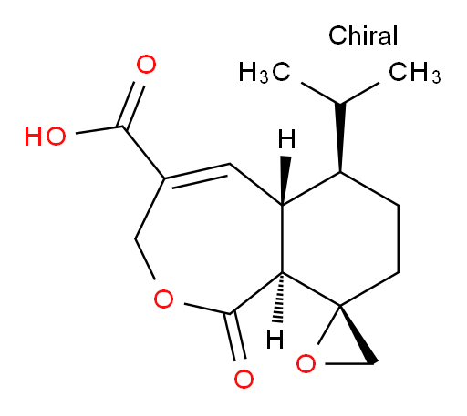 (2′S,5aS,6R,9aS)-1,5a,6,7,8,9a-Hexahydro-6-(1-methylethyl)-1-oxospiro[2-benzoxepin-9(3H),2′-oxirane]-4-carboxylic acid (ACI)