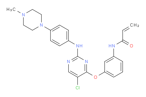 N-[3-[[5-Chloro-2-[[4-(4-methyl-1-piperazinyl)phenyl]amino]-4-pyrimidinyl]oxy]phenyl]-2-propenamide (ACI)