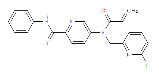 5-[[(6-Chloro-2-pyridinyl)methyl](1-oxo-2-propen-1-yl)amino]-N-phenyl-2-pyridinecarboxamide (ACI)