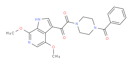 1-Benzoyl-4-[2-(4,7-dimethoxy-1H-pyrrolo[2,3-c]pyridin-3-yl)-2-oxoacetyl]piperazine