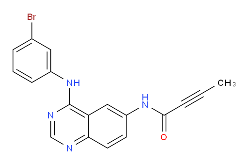N-[4-[(3-Bromophenyl)amino]-6-quinazolinyl]-2-butynamide (ACI)