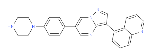 5-[6-[4-(1-Piperazinyl)phenyl]pyrazolo[1,5-a]pyrimidin-3-yl]quinoline (ACI)