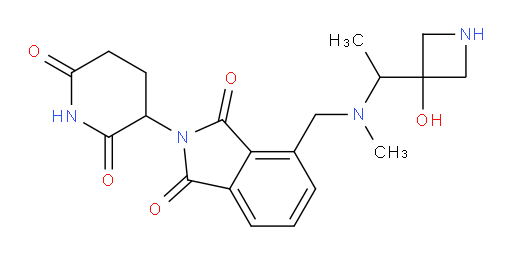 2-(2,6-dioxopiperidin-3-yl)-4-({[1-(3-hydroxyazetidin-3-yl)ethyl](methyl)amino}methyl)-2,3-dihydro-1H-isoindole-1,3-dione