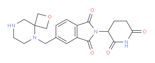 2-(2,6-dioxopiperidin-3-yl)-5-({2-oxa-5,8-diazaspiro[3.5]nonan-5-yl}methyl)-2,3-dihydro-1H-isoindole-1,3-dione