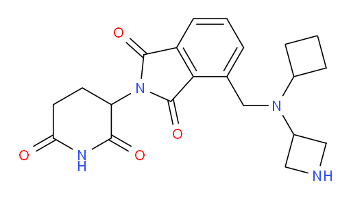 4-{[(azetidin-3-yl)(cyclobutyl)amino]methyl}-2-(2,6-dioxopiperidin-3-yl)-2,3-dihydro-1H-isoindole-1,3-dione