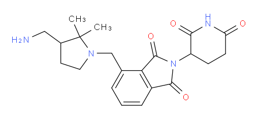 4-{[3-(aminomethyl)-2,2-dimethylpyrrolidin-1-yl]methyl}-2-(2,6-dioxopiperidin-3-yl)-2,3-dihydro-1H-isoindole-1,3-dione