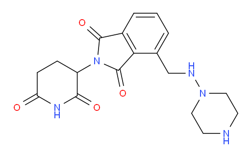 2-(2,6-dioxopiperidin-3-yl)-4-{[(piperazin-1-yl)amino]methyl}-2,3-dihydro-1H-isoindole-1,3-dione
