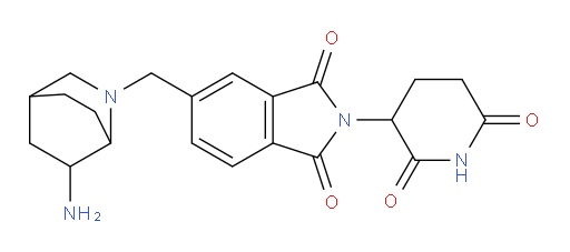 5-({6-amino-2-azabicyclo[2.2.2]octan-2-yl}methyl)-2-(2,6-dioxopiperidin-3-yl)-2,3-dihydro-1H-isoindole-1,3-dione