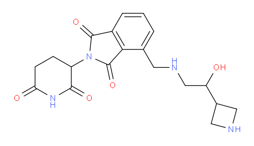 4-({[2-(azetidin-3-yl)-2-hydroxyethyl]amino}methyl)-2-(2,6-dioxopiperidin-3-yl)-2,3-dihydro-1H-isoindole-1,3-dione