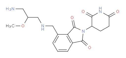 4-{[(3-amino-2-methoxypropyl)amino]methyl}-2-(2,6-dioxopiperidin-3-yl)-2,3-dihydro-1H-isoindole-1,3-dione
