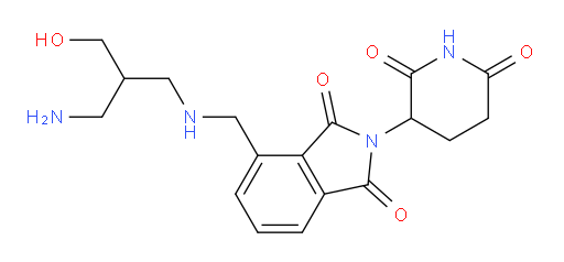 4-({[2-(aminomethyl)-3-hydroxypropyl]amino}methyl)-2-(2,6-dioxopiperidin-3-yl)-2,3-dihydro-1H-isoindole-1,3-dione