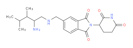 5-{[(2-amino-3,4-dimethylpentyl)amino]methyl}-2-(2,6-dioxopiperidin-3-yl)-2,3-dihydro-1H-isoindole-1,3-dione