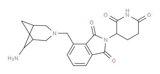 4-({6-amino-3-azabicyclo[3.1.1]heptan-3-yl}methyl)-2-(2,6-dioxopiperidin-3-yl)-2,3-dihydro-1H-isoindole-1,3-dione