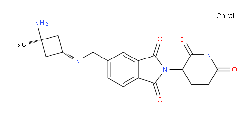 2-(2,6-dioxopiperidin-3-yl)-5-({[(1s,3r)-3-amino-3-methylcyclobutyl]amino}methyl)-2,3-dihydro-1H-isoindole-1,3-dione