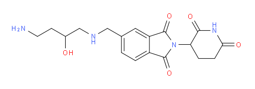 5-{[(4-amino-2-hydroxybutyl)amino]methyl}-2-(2,6-dioxopiperidin-3-yl)-2,3-dihydro-1H-isoindole-1,3-dione