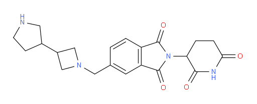 2-(2,6-dioxopiperidin-3-yl)-5-{[3-(pyrrolidin-3-yl)azetidin-1-yl]methyl}-2,3-dihydro-1H-isoindole-1,3-dione