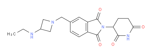 2-(2,6-dioxopiperidin-3-yl)-5-{[3-(ethylamino)azetidin-1-yl]methyl}-2,3-dihydro-1H-isoindole-1,3-dione