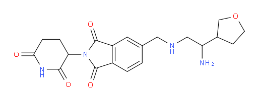 5-({[2-amino-2-(oxolan-3-yl)ethyl]amino}methyl)-2-(2,6-dioxopiperidin-3-yl)-2,3-dihydro-1H-isoindole-1,3-dione