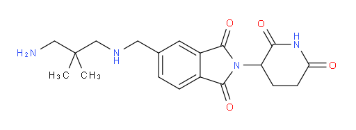 5-{[(3-amino-2,2-dimethylpropyl)amino]methyl}-2-(2,6-dioxopiperidin-3-yl)-2,3-dihydro-1H-isoindole-1,3-dione