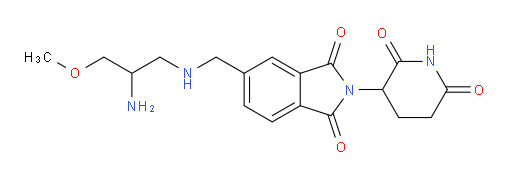 5-{[(2-amino-3-methoxypropyl)amino]methyl}-2-(2,6-dioxopiperidin-3-yl)-2,3-dihydro-1H-isoindole-1,3-dione