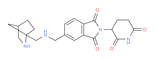 5-{[({2-azabicyclo[2.2.1]heptan-1-yl}methyl)amino]methyl}-2-(2,6-dioxopiperidin-3-yl)-2,3-dihydro-1H-isoindole-1,3-dione