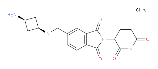 2-(2,6-dioxopiperidin-3-yl)-5-({[(1s,3s)-3-aminocyclobutyl]amino}methyl)-2,3-dihydro-1H-isoindole-1,3-dione