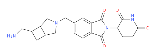 5-{[6-(aminomethyl)-3-azabicyclo[3.2.0]heptan-3-yl]methyl}-2-(2,6-dioxopiperidin-3-yl)-2,3-dihydro-1H-isoindole-1,3-dione