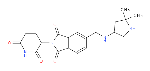 5-{[(5,5-dimethylpyrrolidin-3-yl)amino]methyl}-2-(2,6-dioxopiperidin-3-yl)-2,3-dihydro-1H-isoindole-1,3-dione