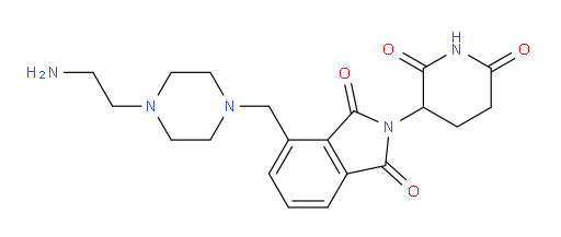 4-{[4-(2-aminoethyl)piperazin-1-yl]methyl}-2-(2,6-dioxopiperidin-3-yl)-2,3-dihydro-1H-isoindole-1,3-dione